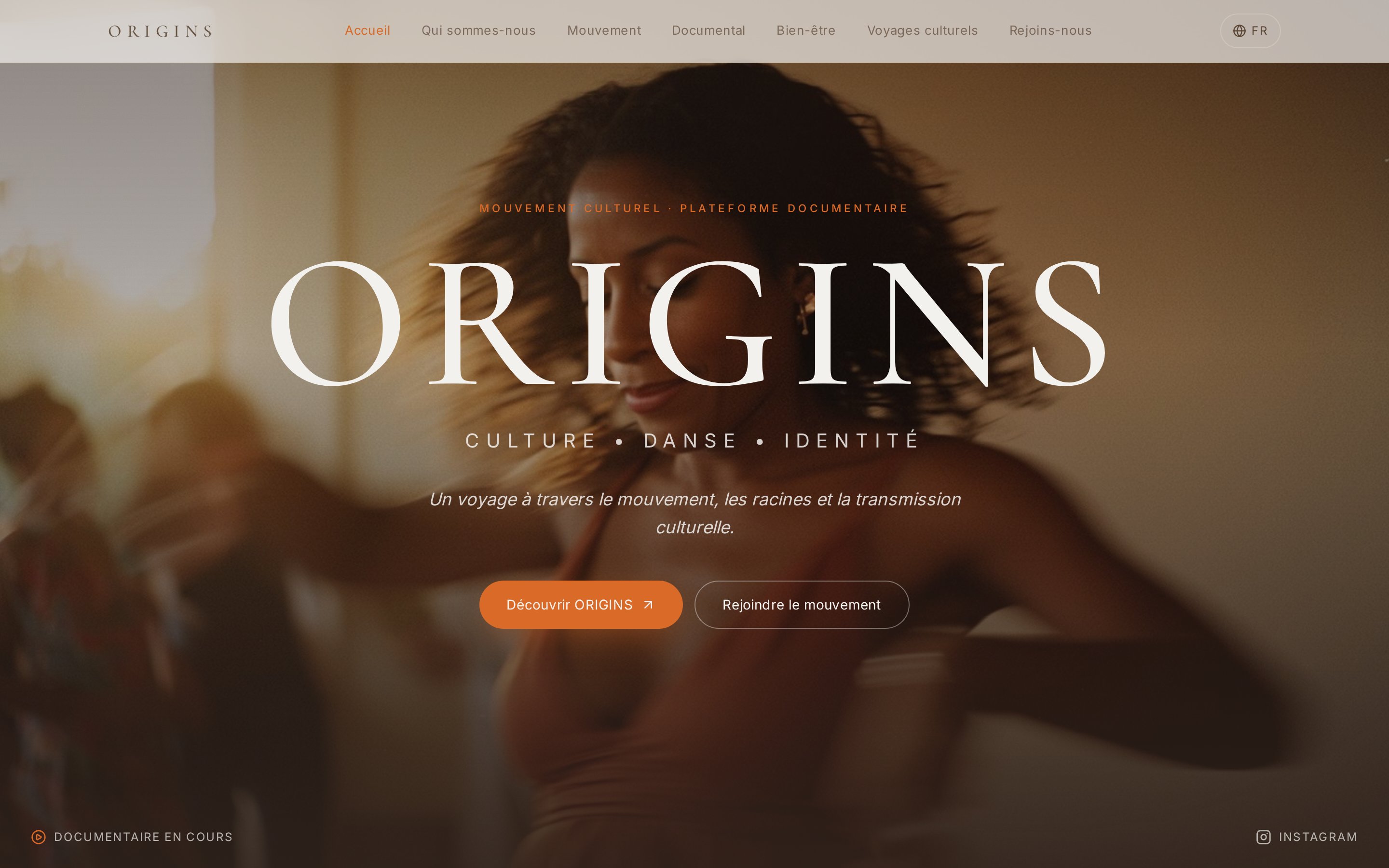 Aperçu du site ORIGINS conçu par Thirty One Studios